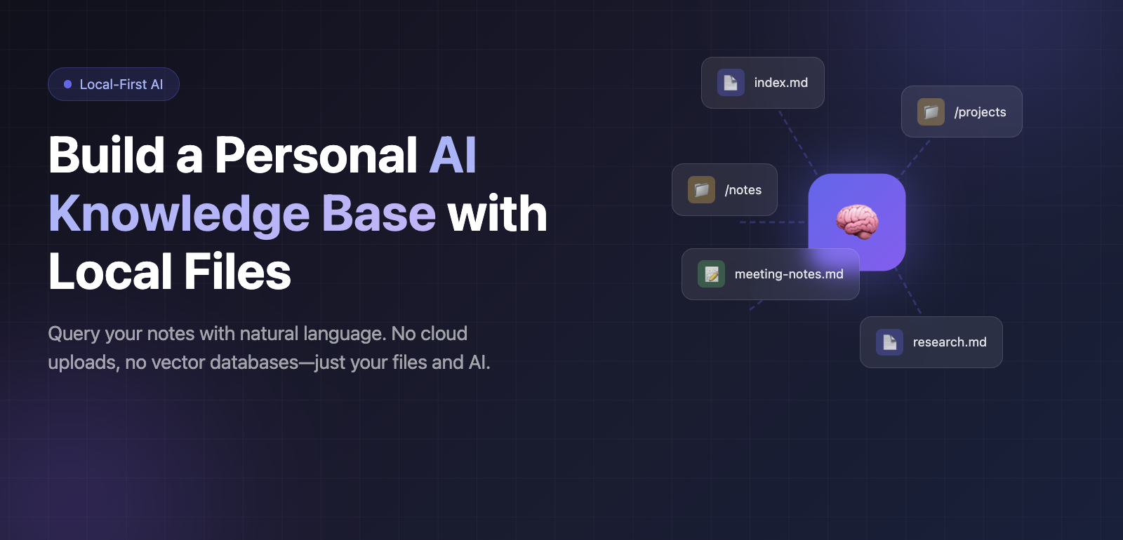 Build a Personal AI Knowledge Base with Local Files