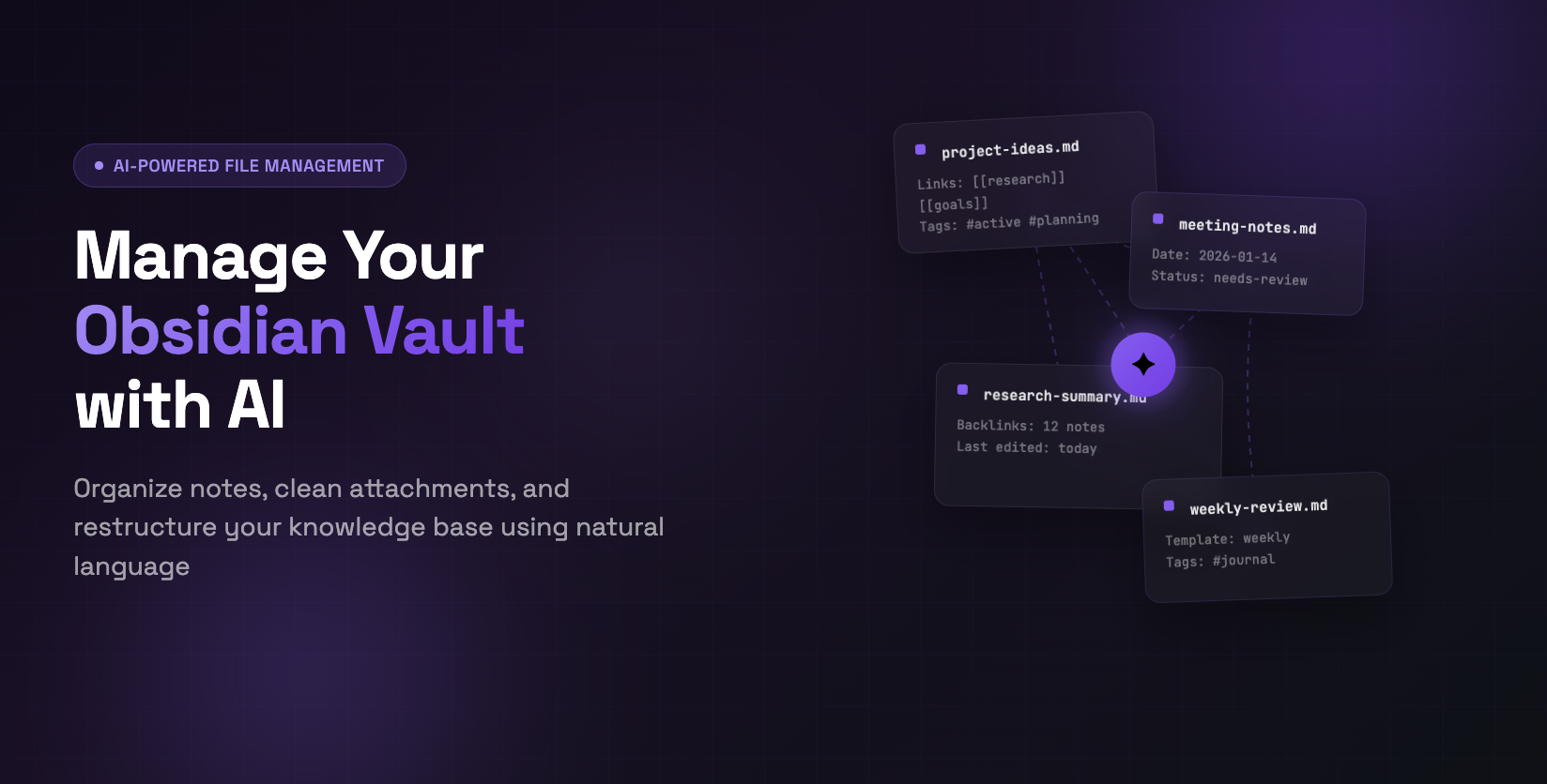 Create and Manage Your Obsidian Knowledge Base with AI