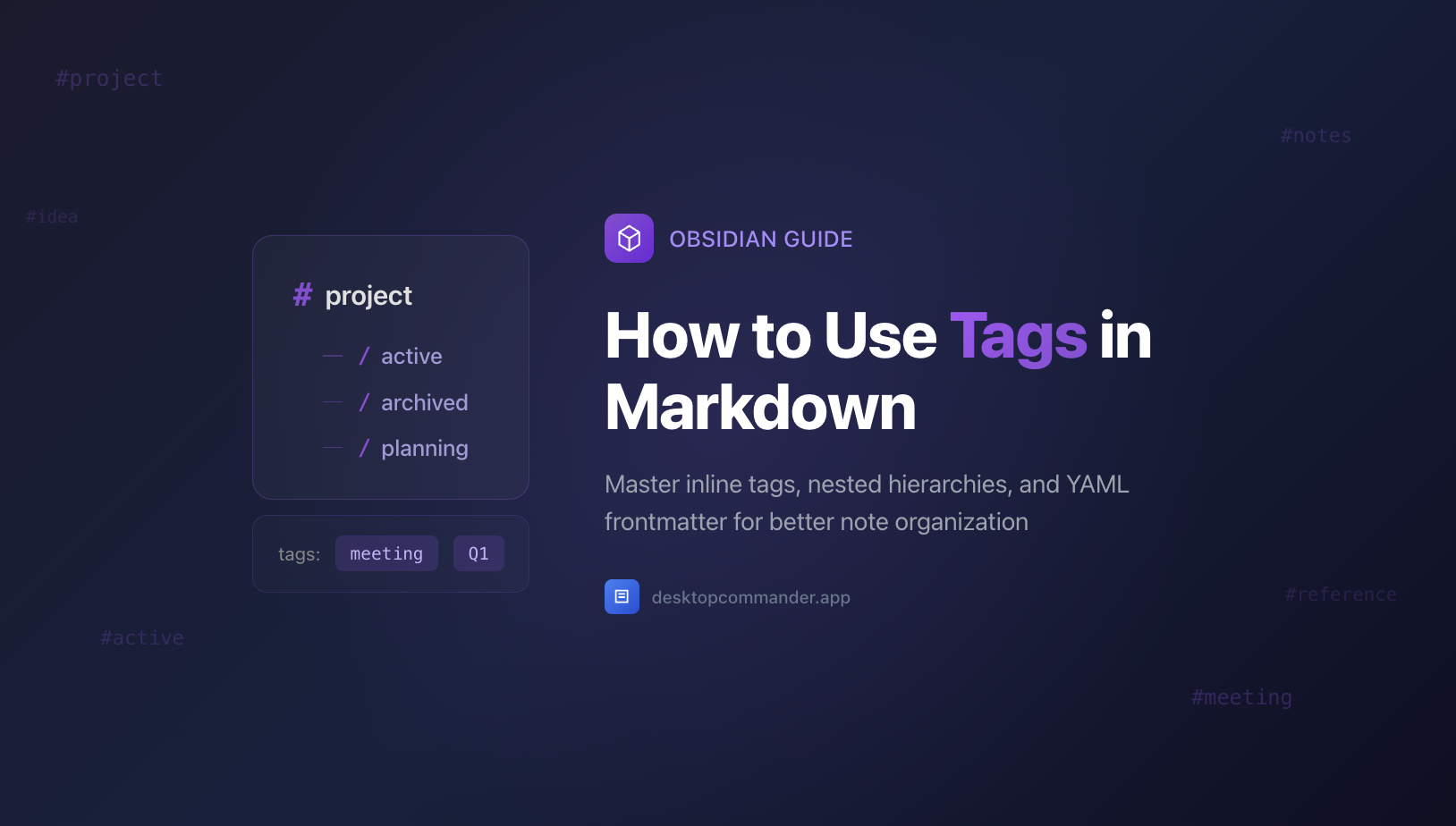 How to Use Tags in Obsidian Markdown