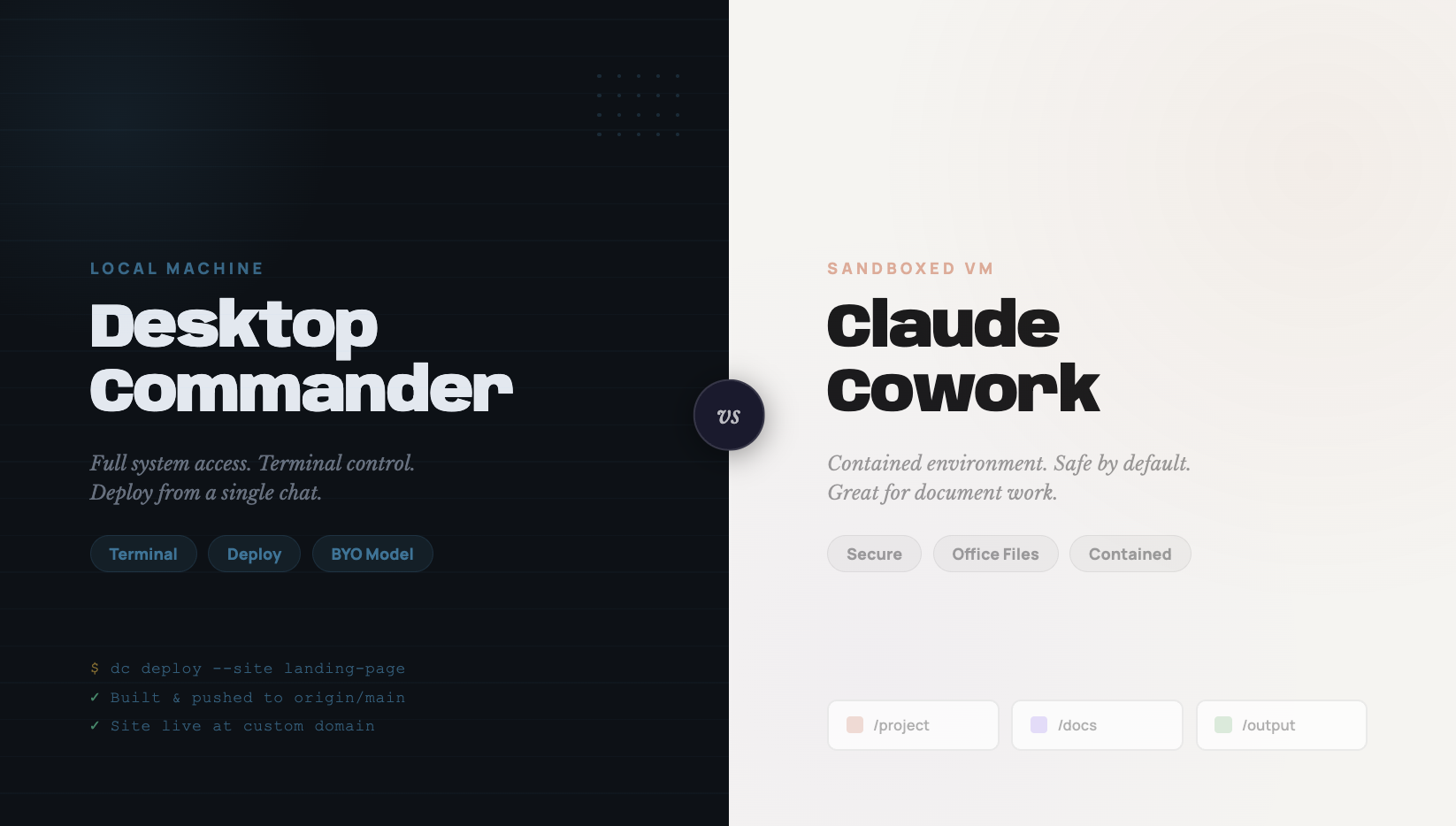 I’m biased, but here’s my comparison of Desktop Commander vs Cowork